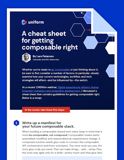 A cheat sheet for getting composable right